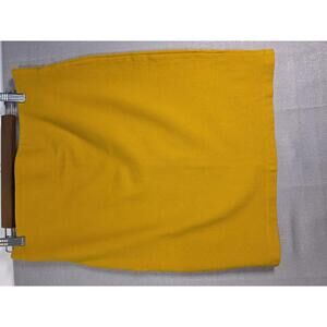 Yellow Women's pencil skirt, lots of stretch, body shaping size XL
